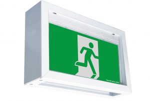 Vandal resistant exit sign