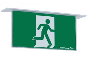 Architectural style blade exit sign