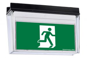 Weatherproof exit sign
